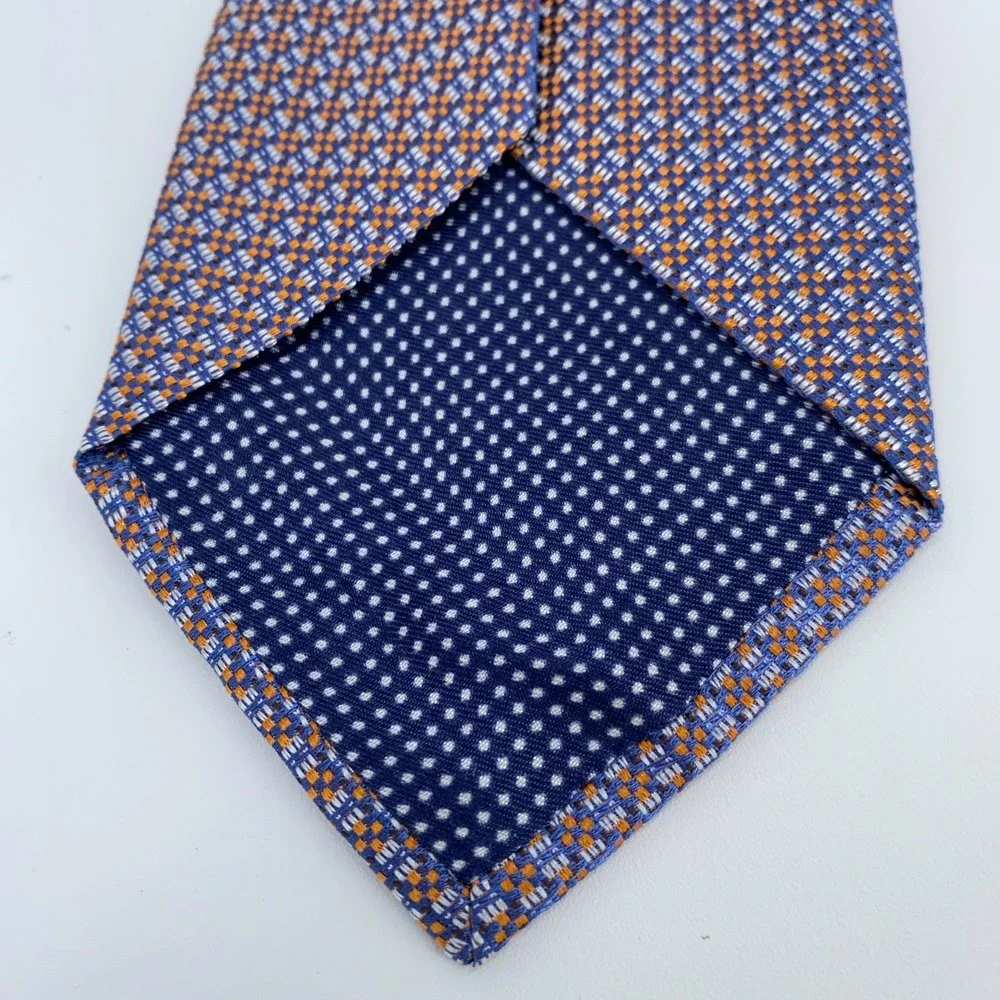 Eton Tie Mens One Size Multi Patterned Silk‎ Classic Fit Necktie Italy Made NWT